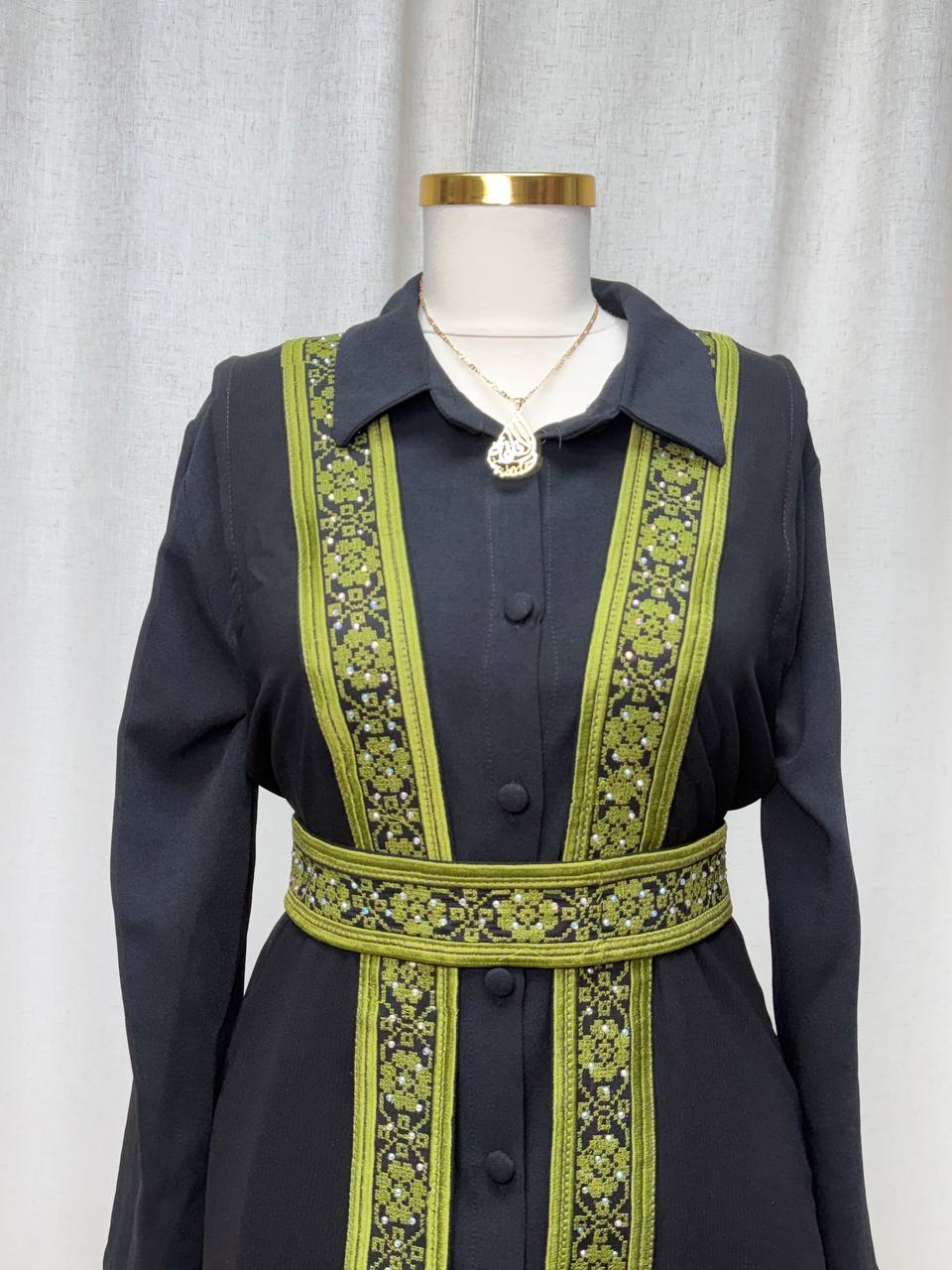 Olive Heritage Embroidered Vest