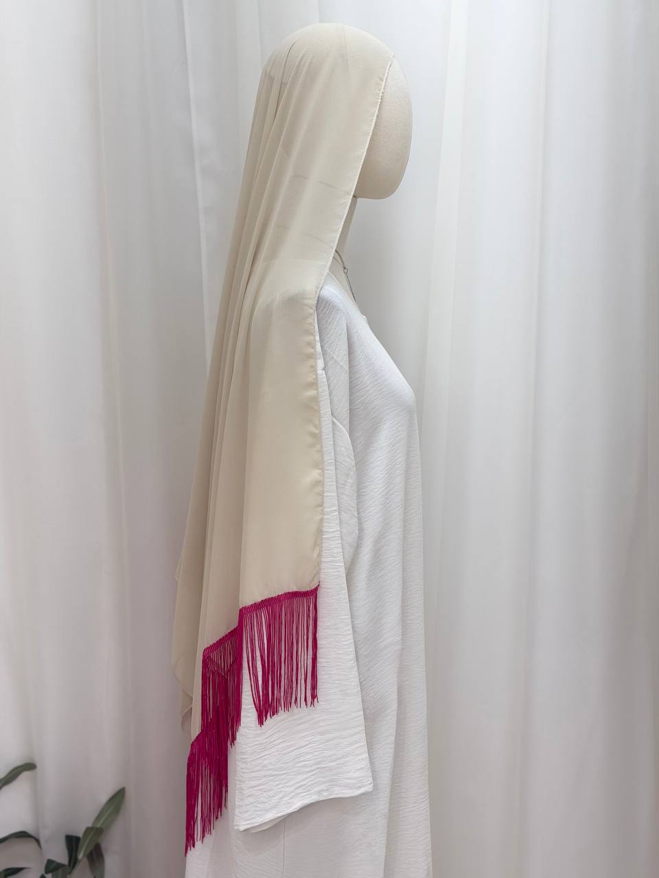 Classic Fringe Chiffon Shawl