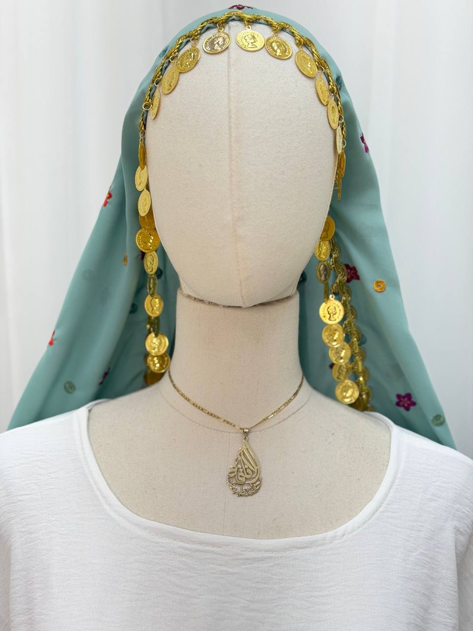 Little Princess Coin Embroidered Scarf
