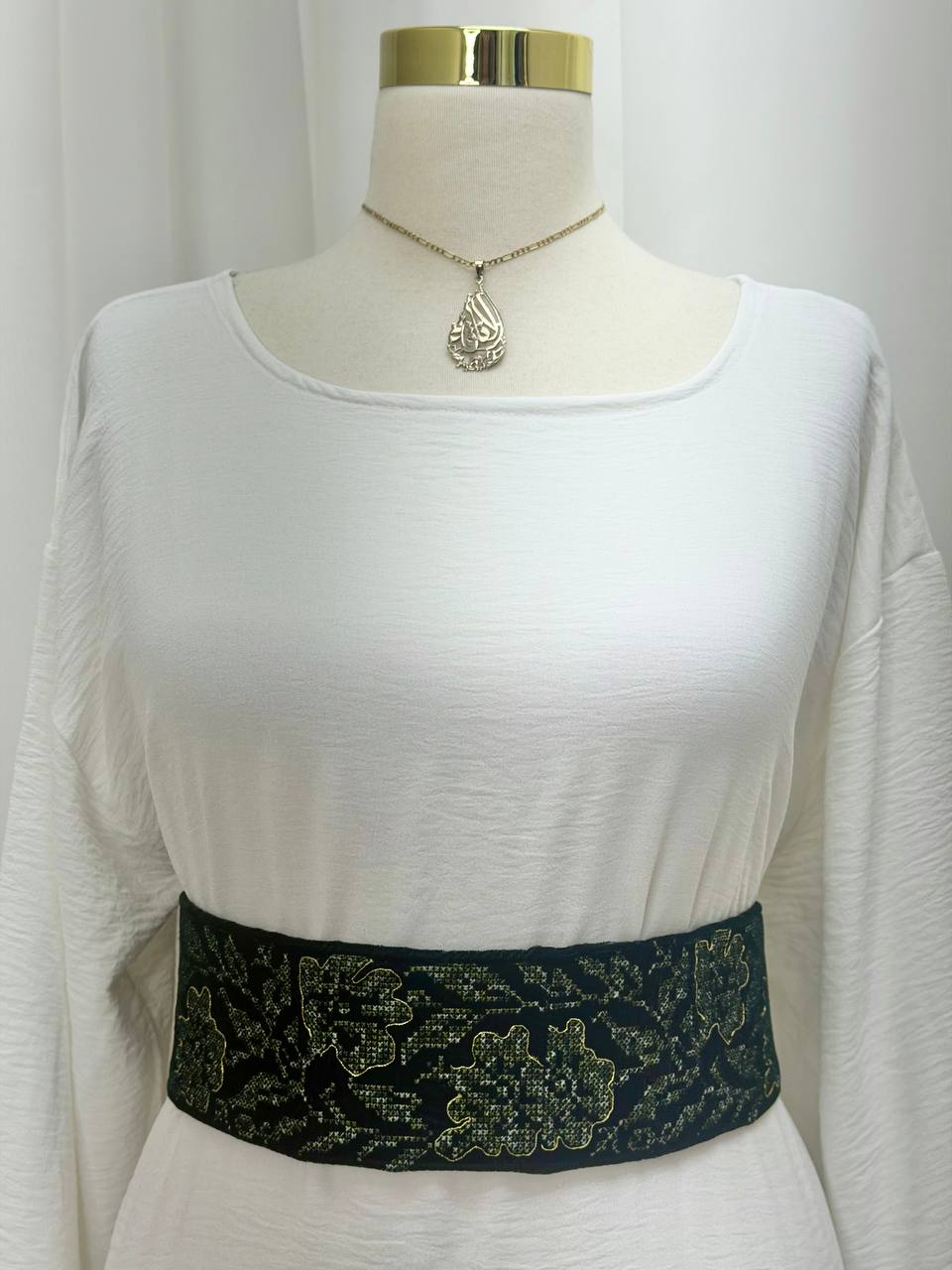 Heritage Velvet Embroidered Belt
