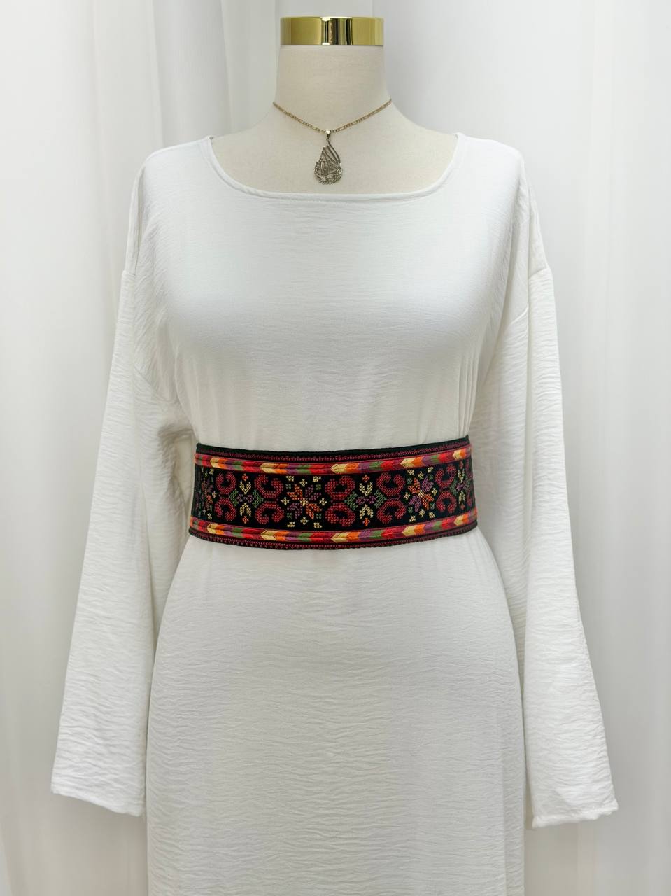 Heritage Velvet Embroidered Belt
