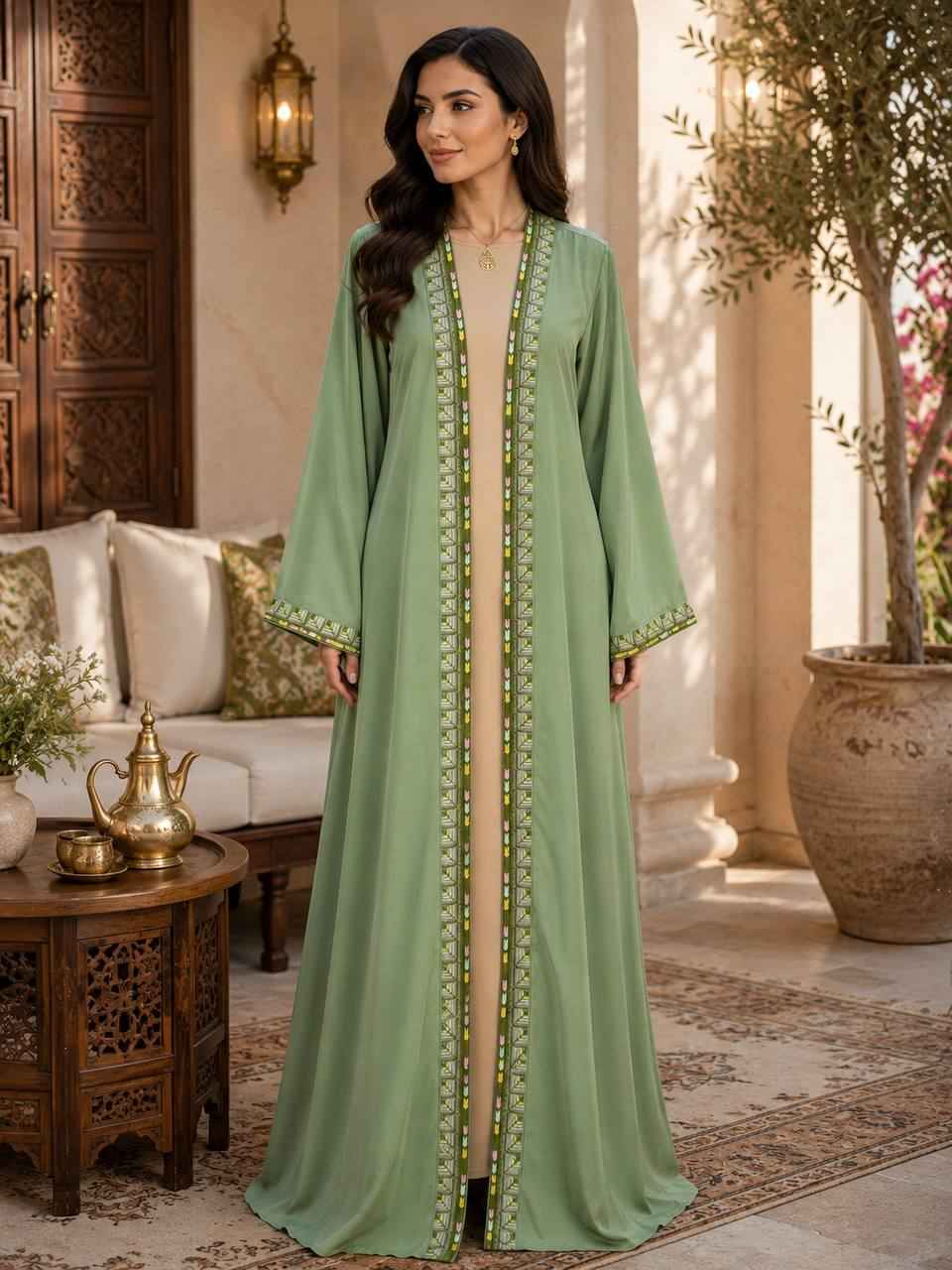 Malak Open Chiffon Abaya