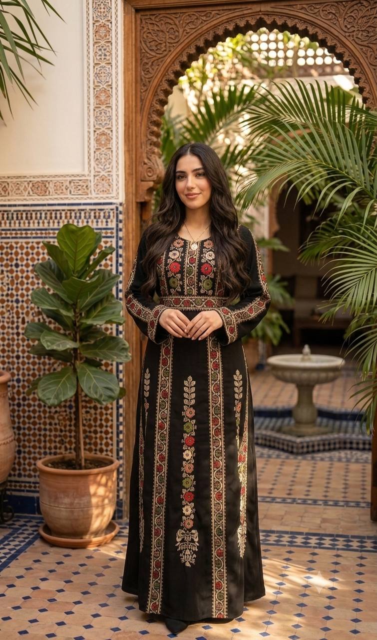 Samah" Embroidered Thobe