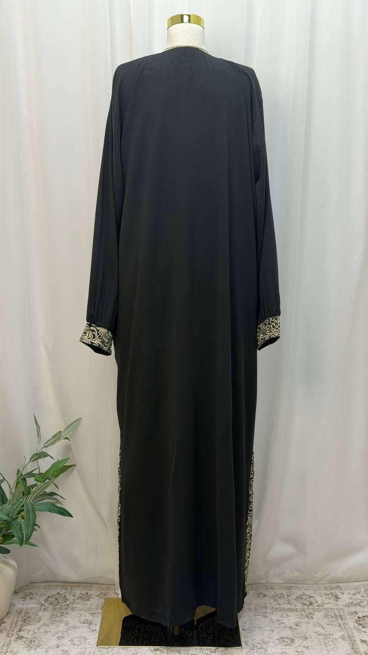 Suhaila Zip-Front Abaya
