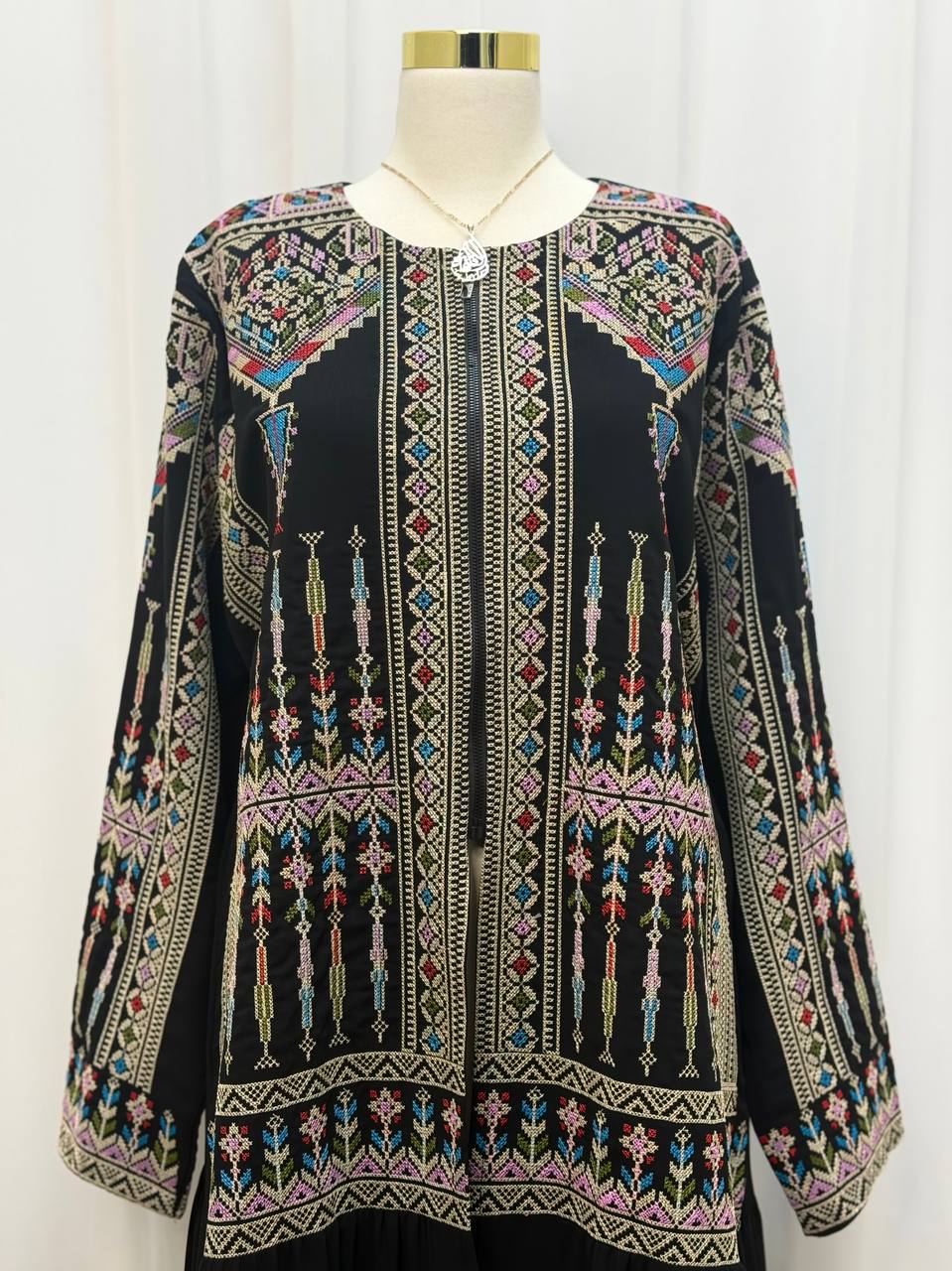 Suhaila Zip-Front Abaya