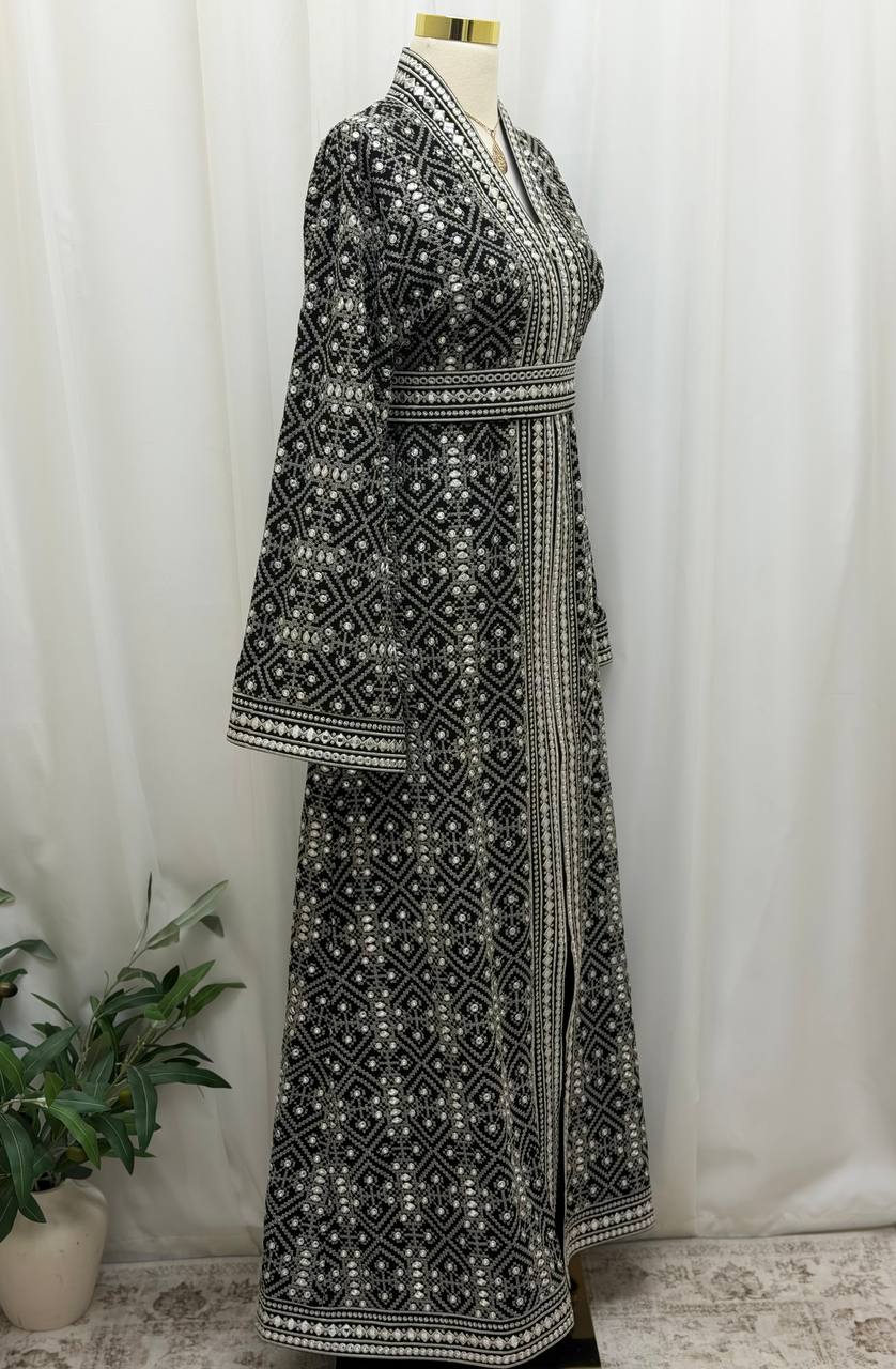 Marwa Embroidered Abaya Jacket