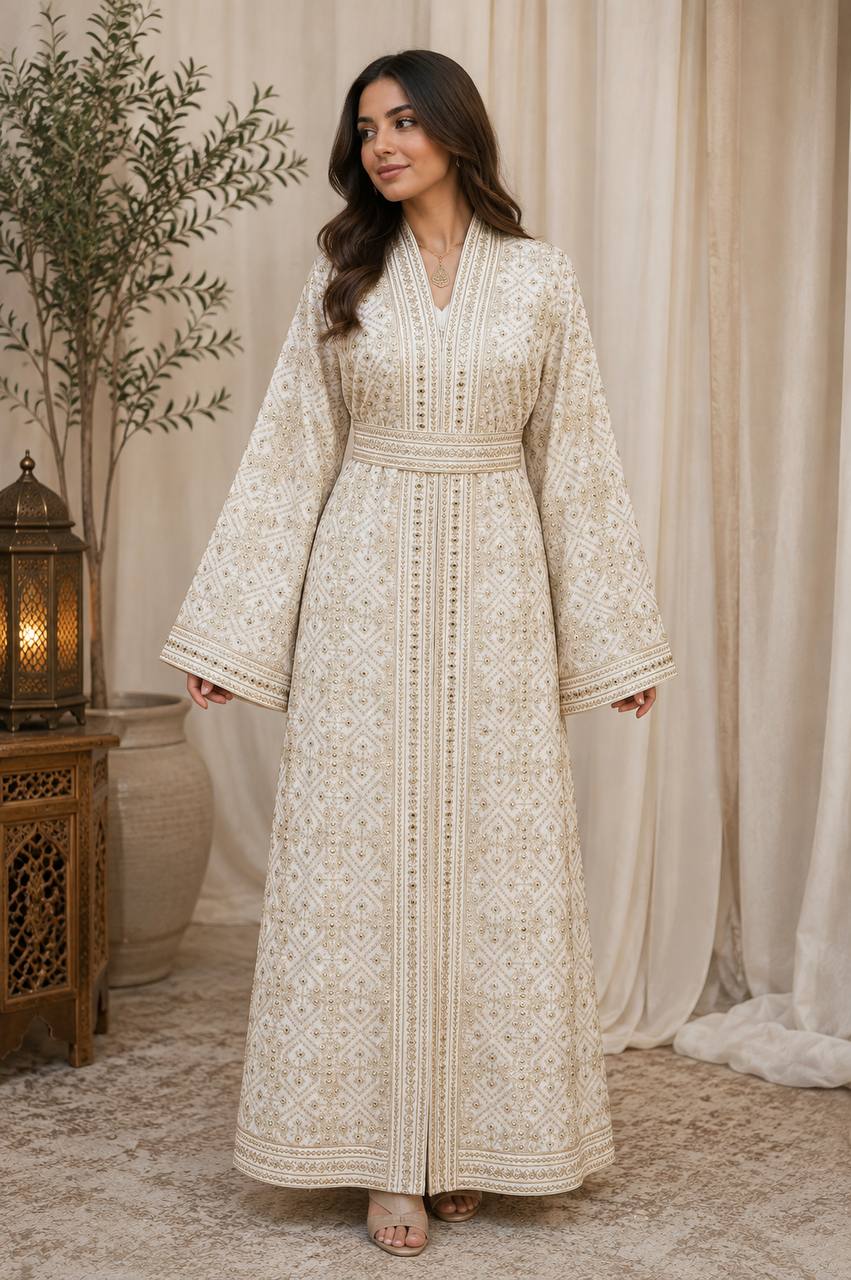 Marwa Embroidered Abaya Jacket