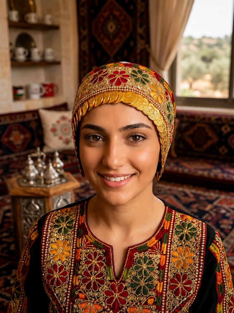 Golden Lira Heritage Head Wrap