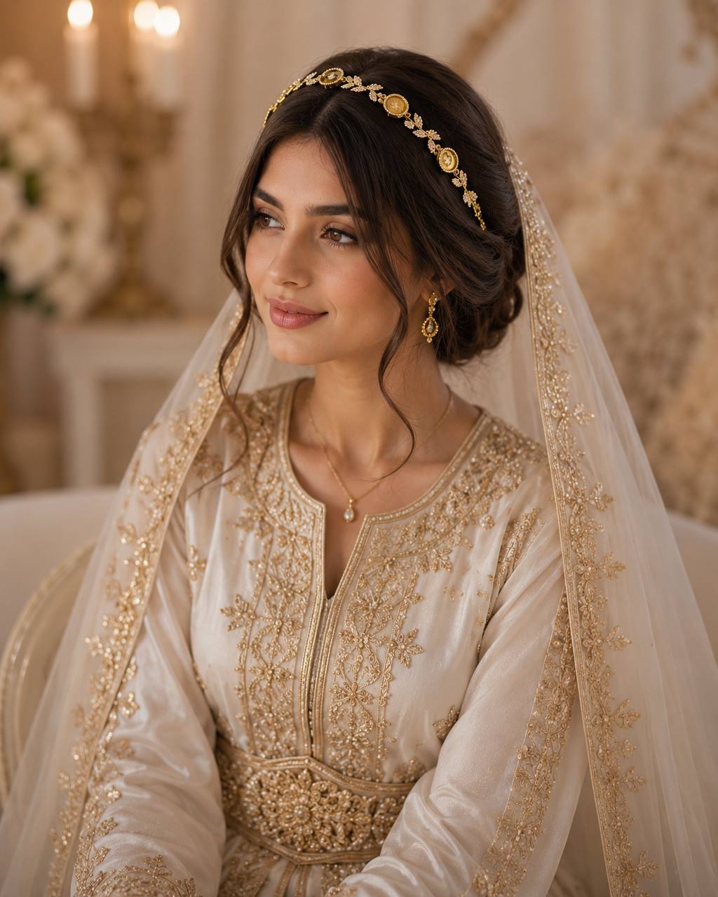 Palestinian Heritage Gold Hairpiece