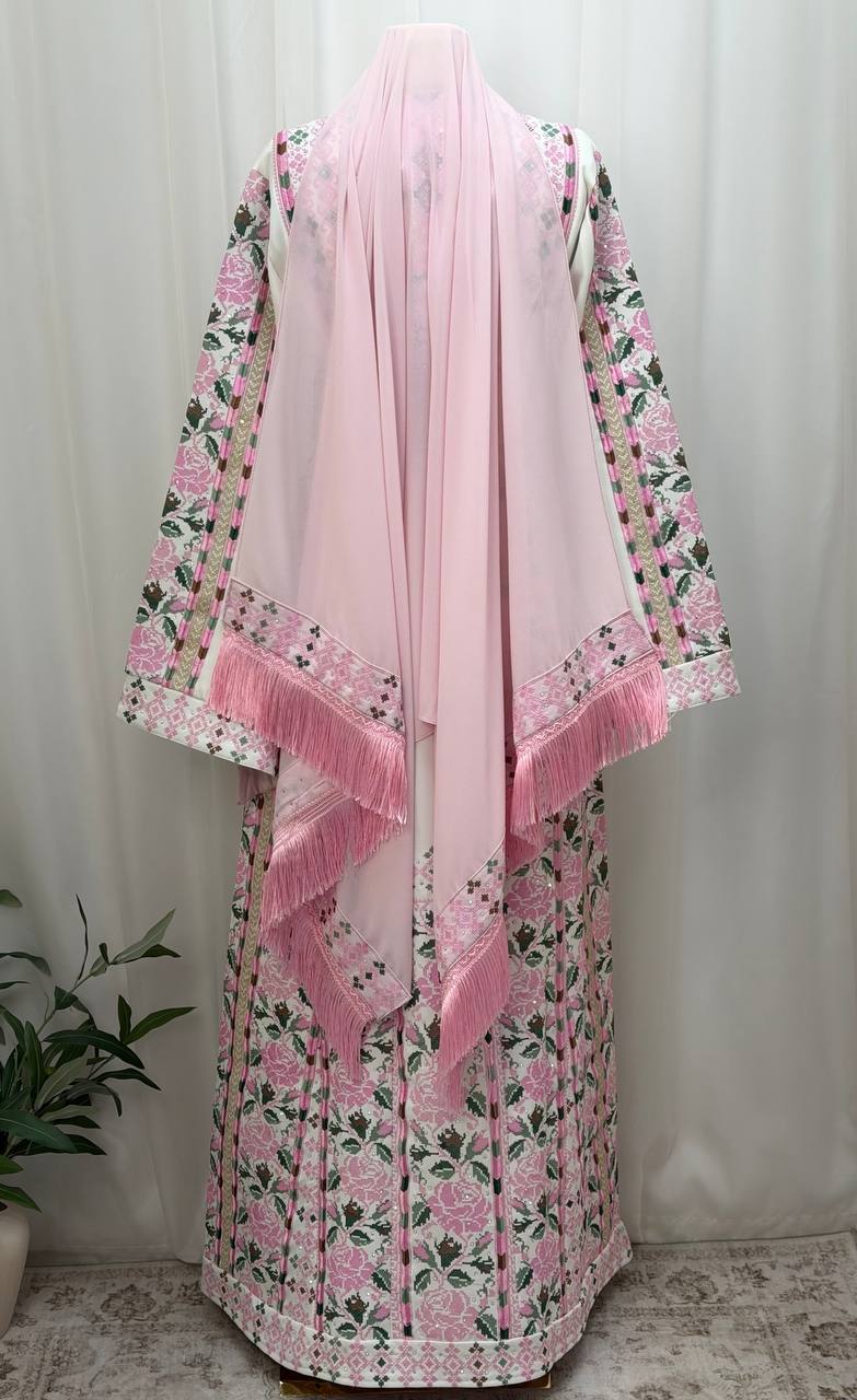 Alaa – Rose Embroidered Palestinian Thobe