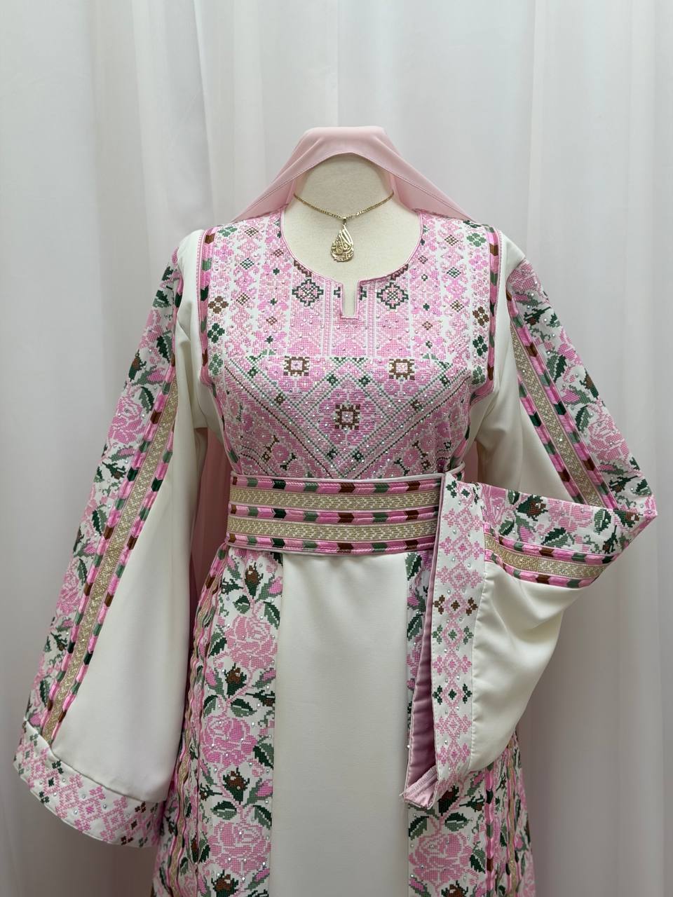 Alaa – Rose Embroidered Palestinian Thobe