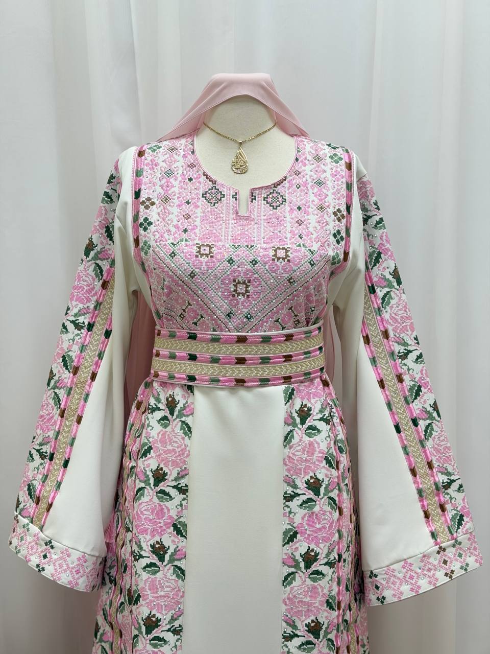 Alaa – Rose Embroidered Palestinian Thobe