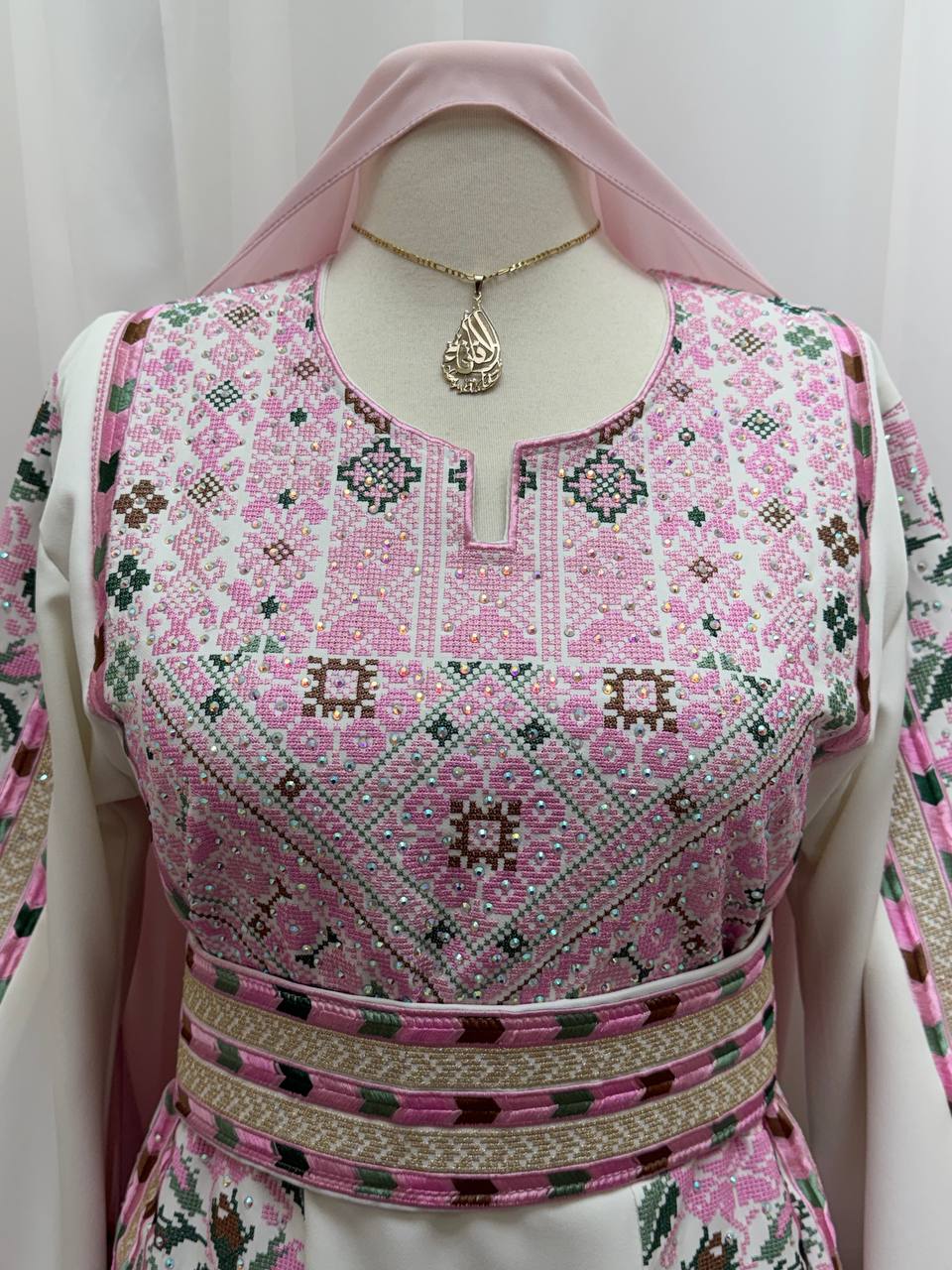 Alaa – Rose Embroidered Palestinian Thobe