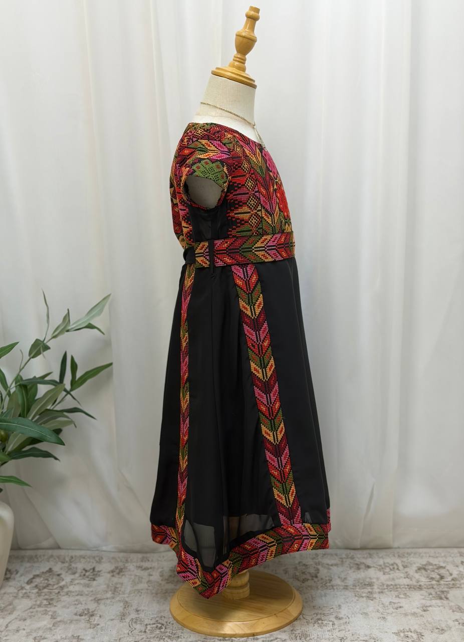 Girls’ Fella Embroidered Chiffon Dress