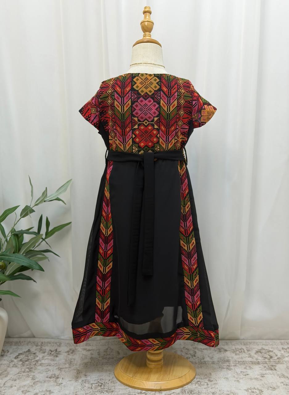 Girls’ Fella Embroidered Chiffon Dress