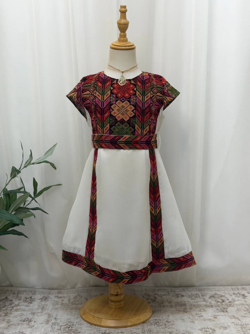Girls’ Fella Embroidered Chiffon Dress