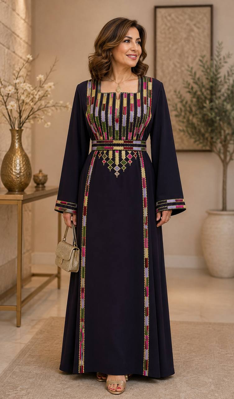 Suad – Simple Embroidered Palestinian Thoub