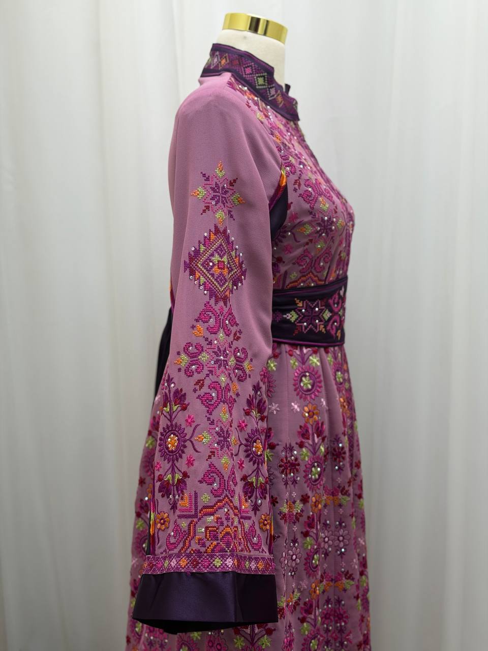 Royal Heritage Embroidered Chiffon Kaftan