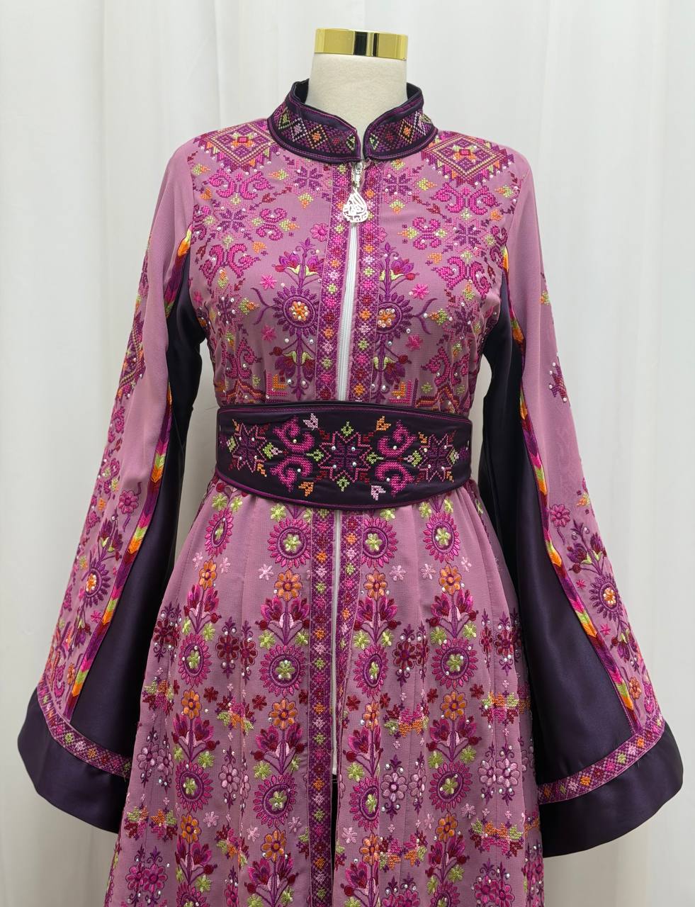 Royal Heritage Embroidered Chiffon Kaftan