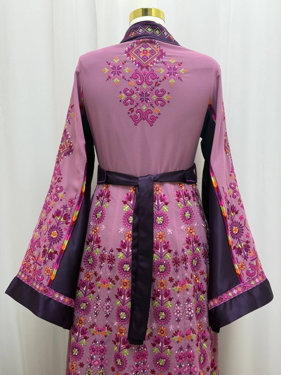 Royal Heritage Embroidered Chiffon Kaftan