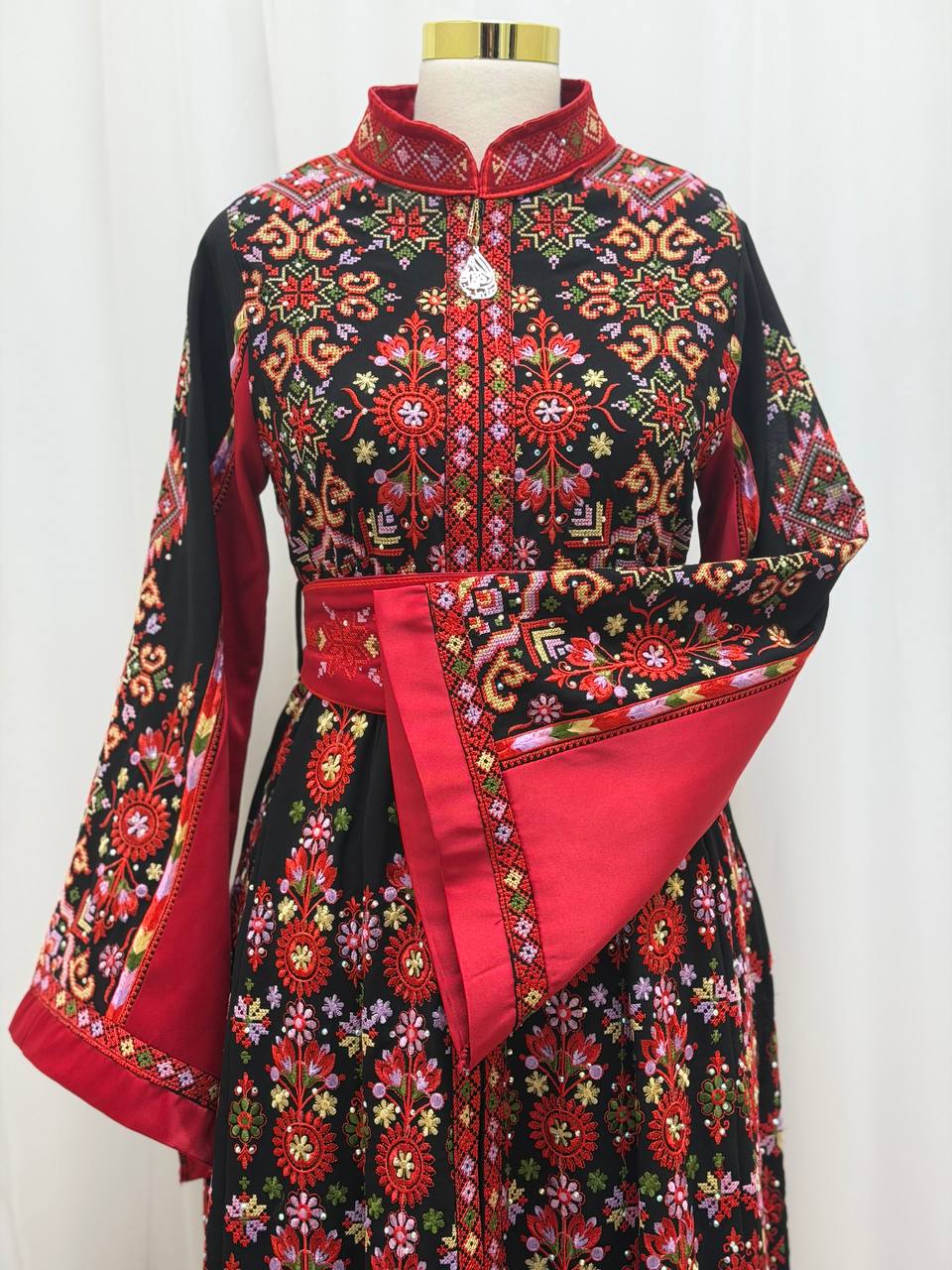 Royal Heritage Embroidered Chiffon Kaftan
