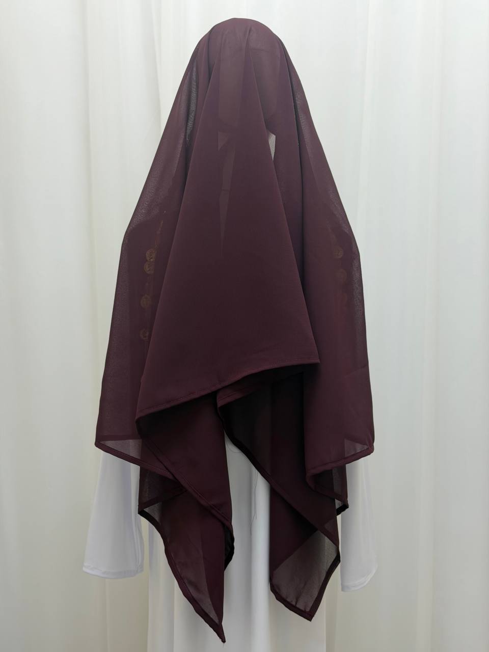 Yasmeen Coin-Trimmed Tie Shawl-Khirka