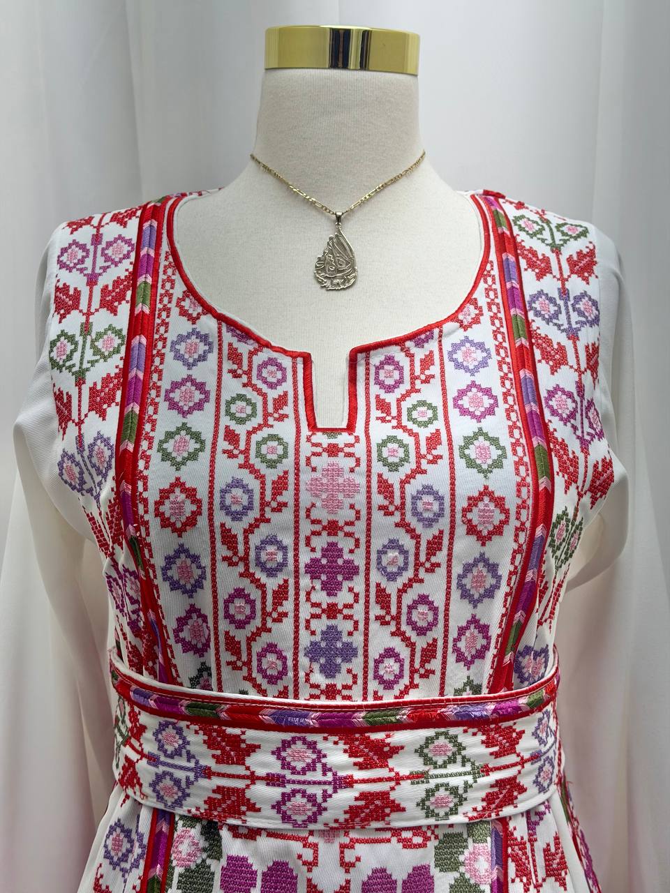 Zahra Al-Nargis Palestinian Embroidered Thobe