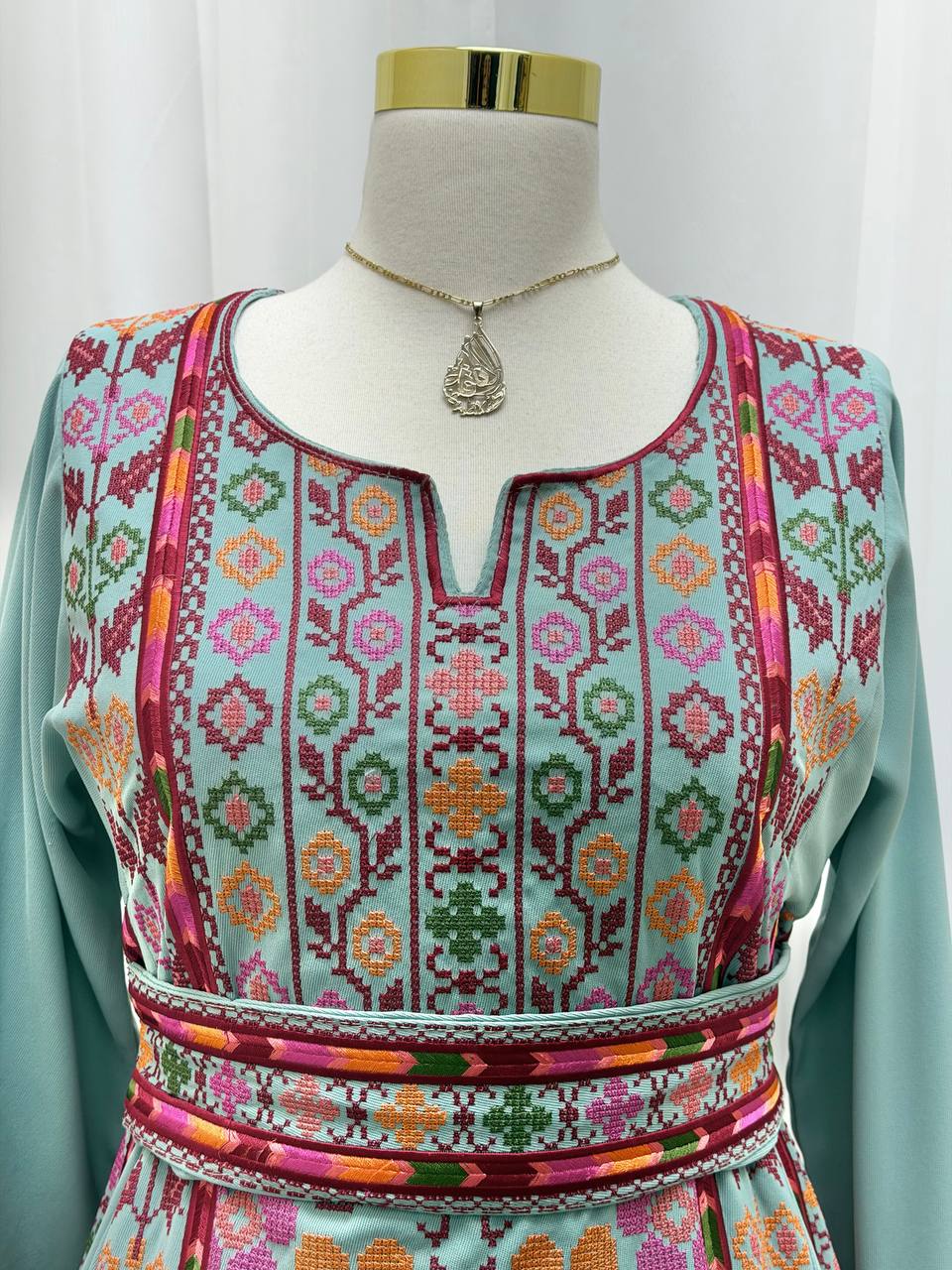 Zahra Al-Nargis Palestinian Embroidered Thobe