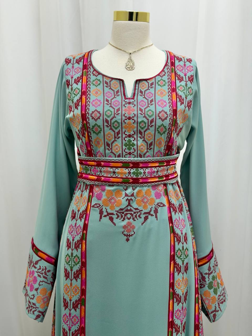 Zahra Al-Nargis Palestinian Embroidered Thobe