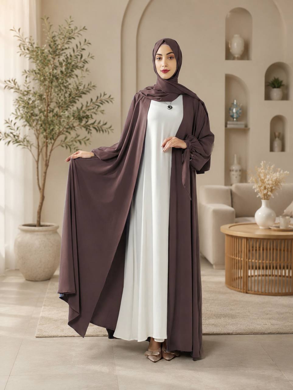 Luna Open Abaya