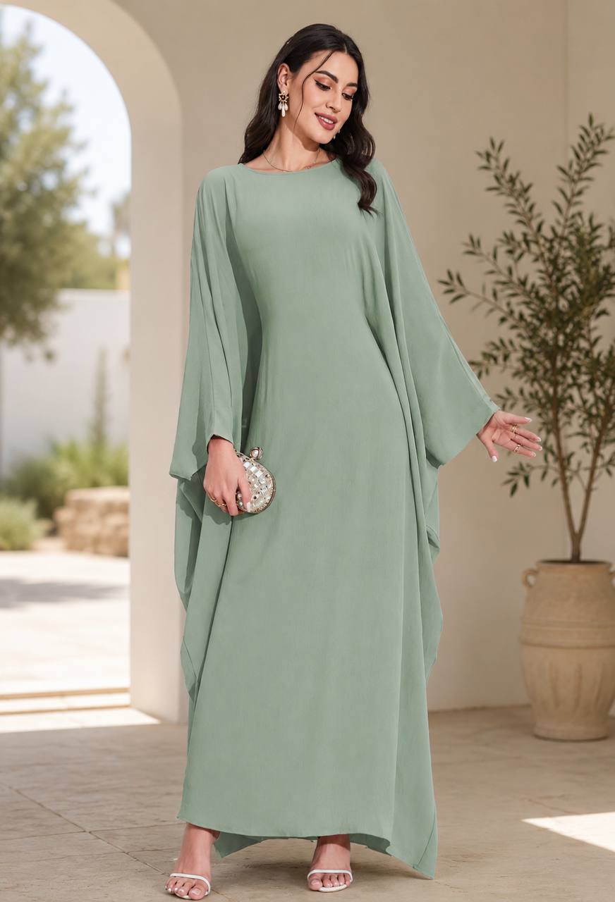 Butterfly Tie-Waist Abaya