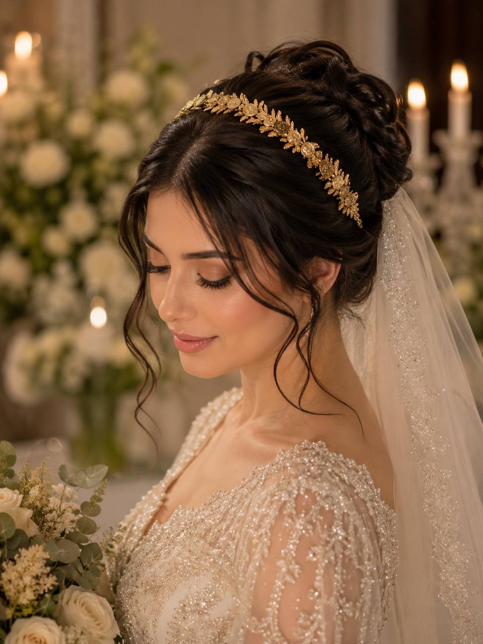 Golden Heritage Bridal Headpiece