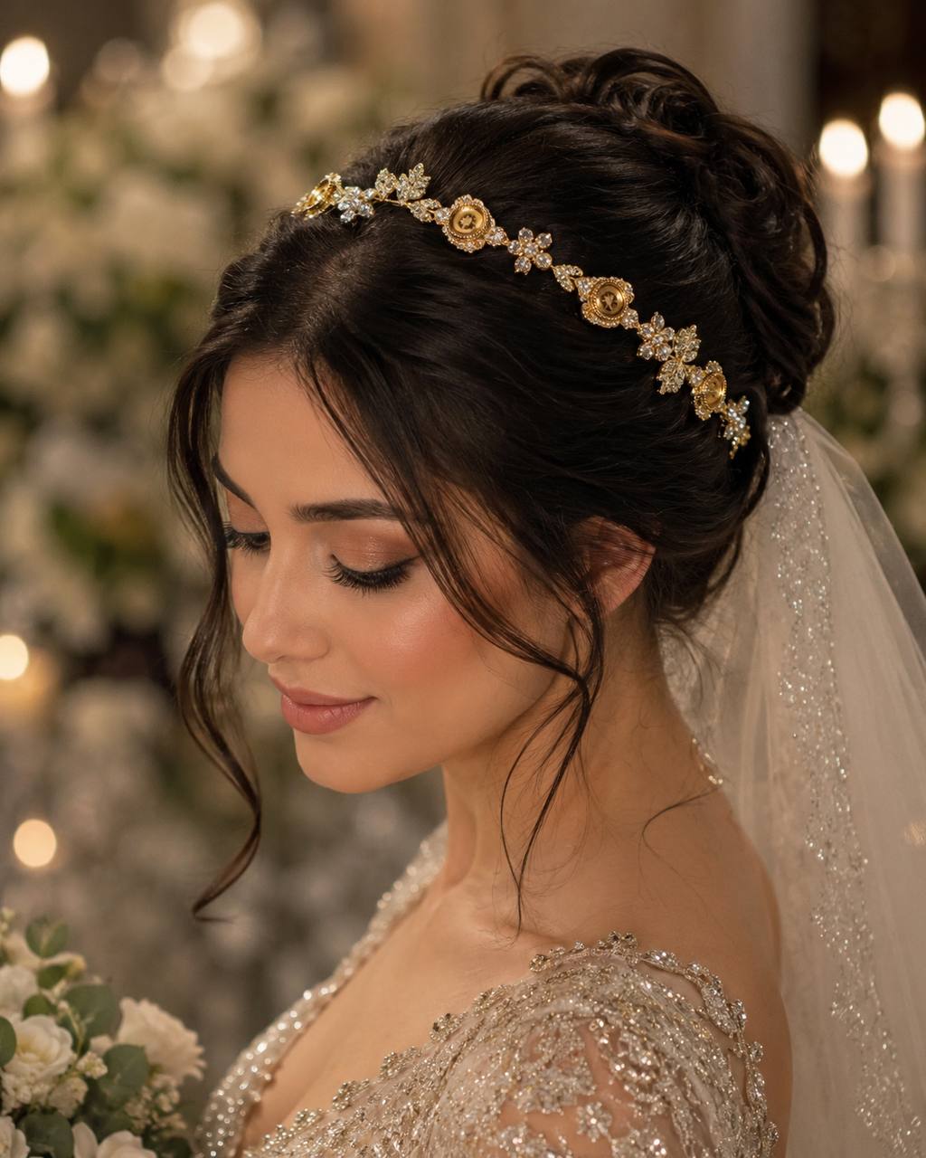 Golden Heritage Bridal Headpiece