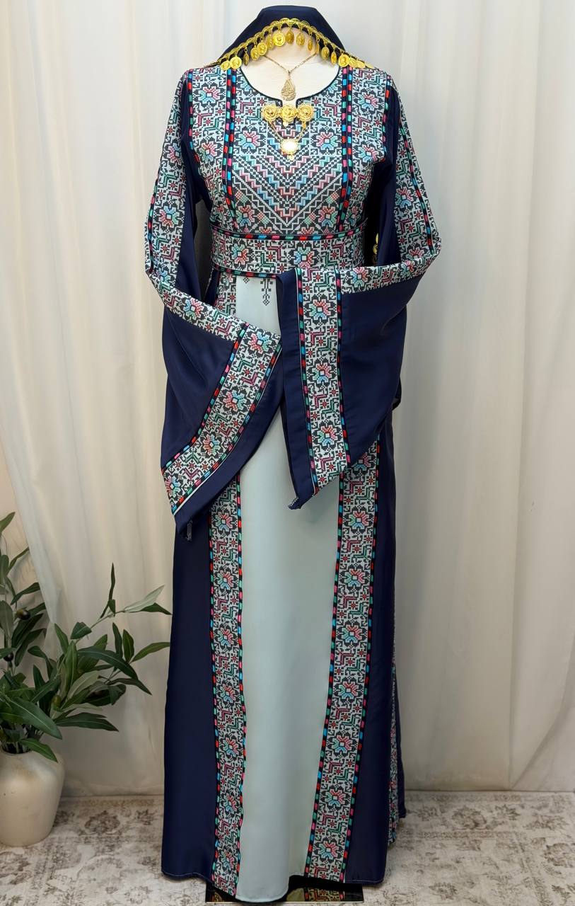 Eman Palestinian Embroidered Thobe