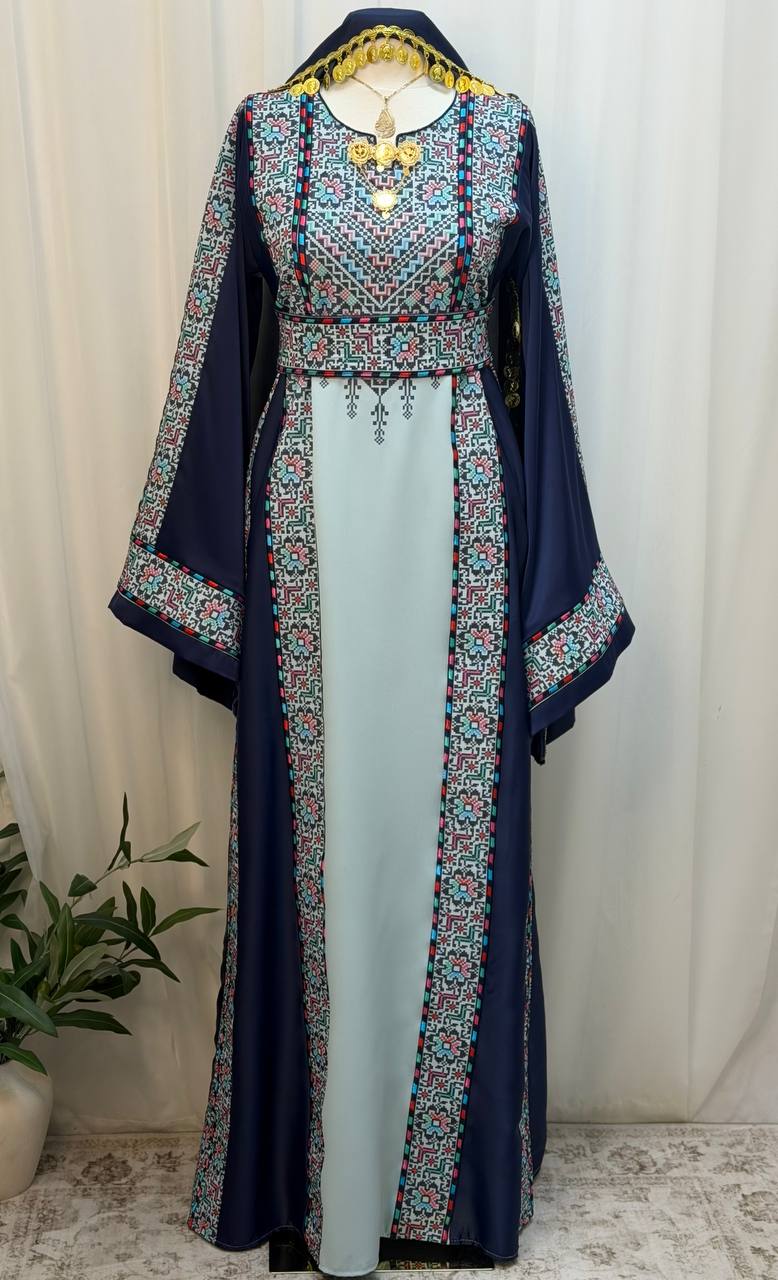 Eman Palestinian Embroidered Thobe