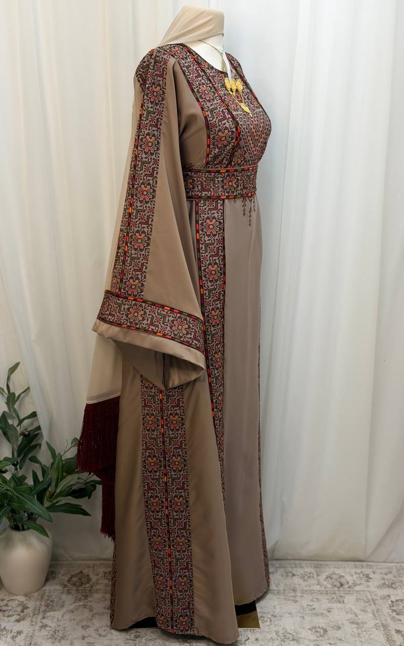 Tala Palestinian Embroidered Thobe