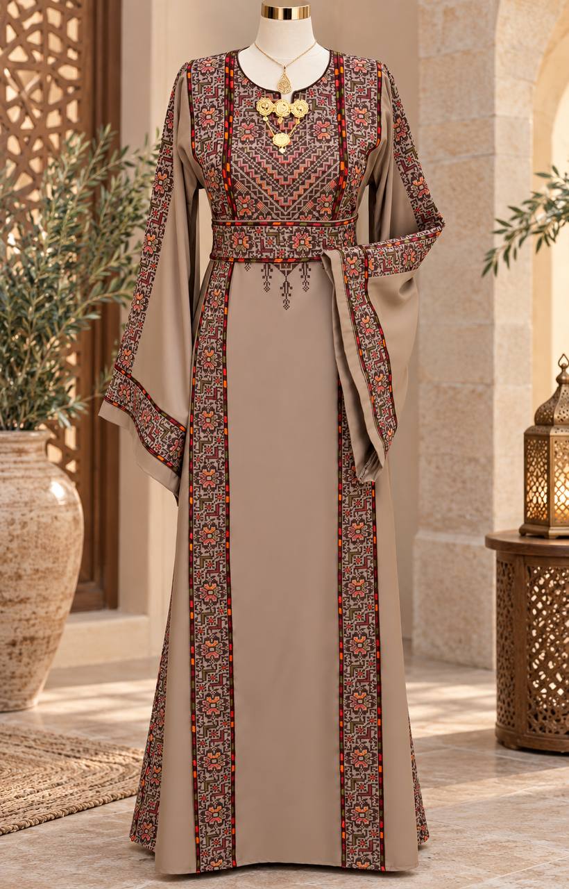 Tala Palestinian Embroidered Thobe