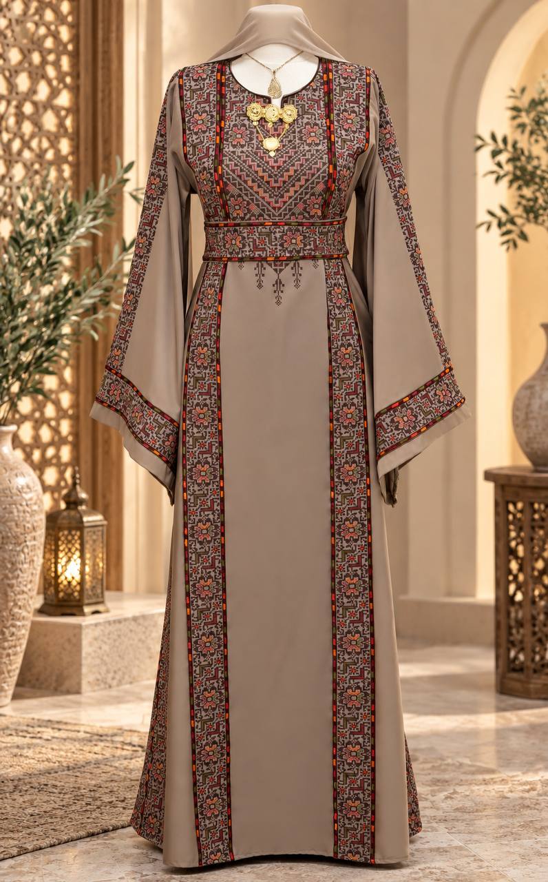 Tala Palestinian Embroidered Thobe
