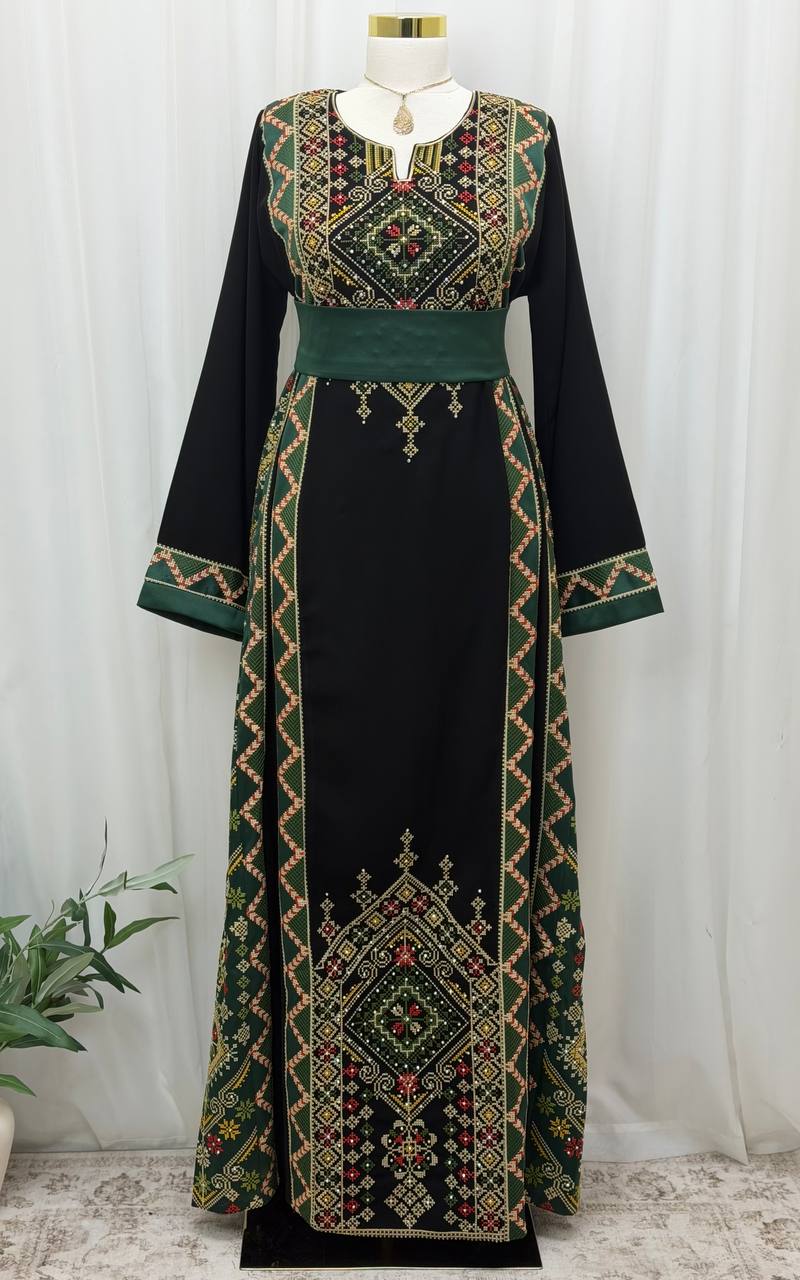 Palestinian Heritage Embroidered Thobe