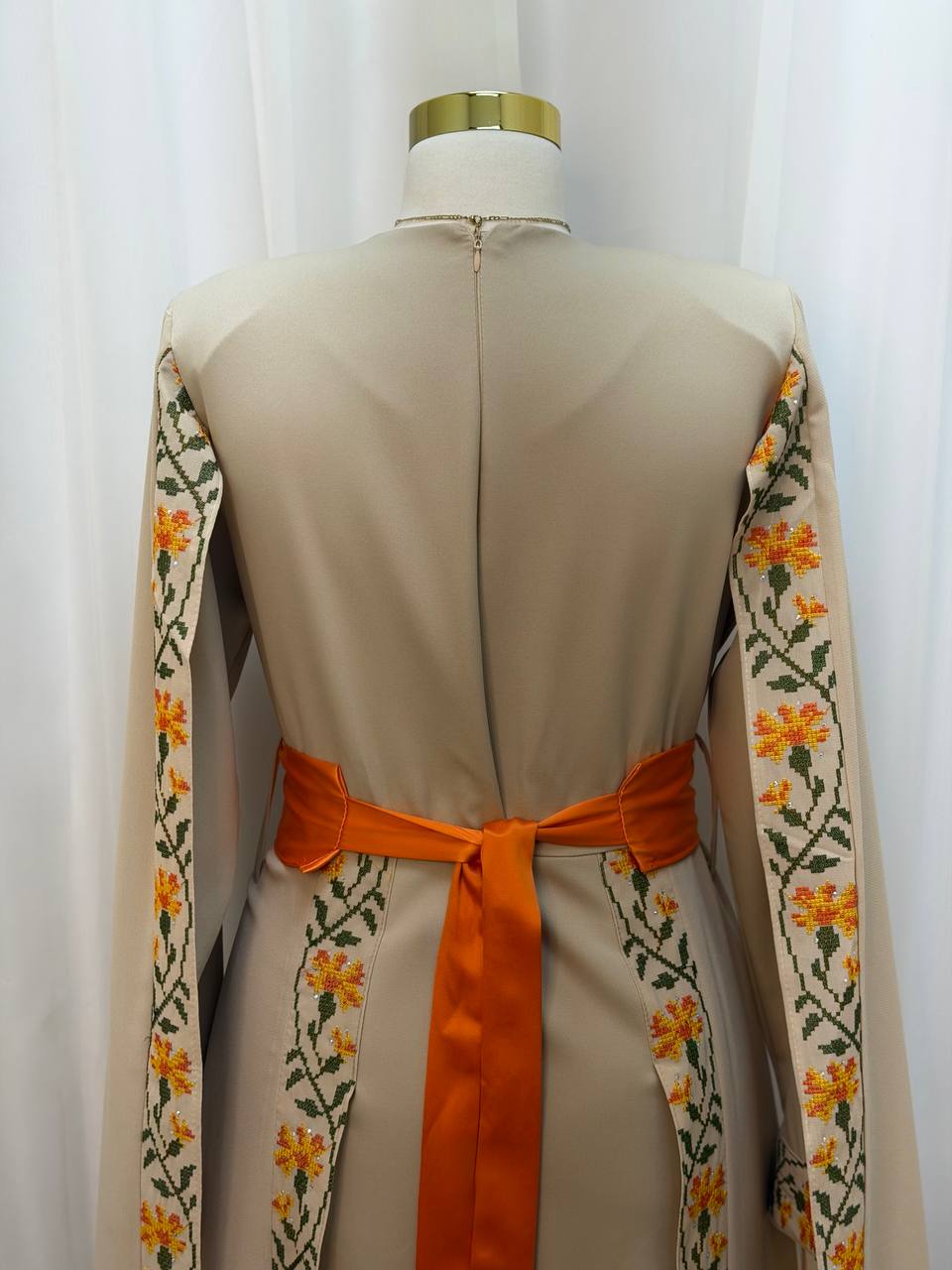 Noura Palestinian Embroidered Thobe