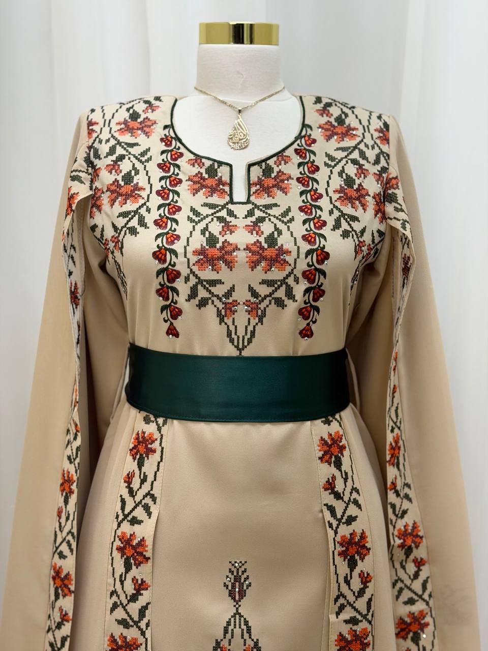 Noura Palestinian Embroidered Thobe