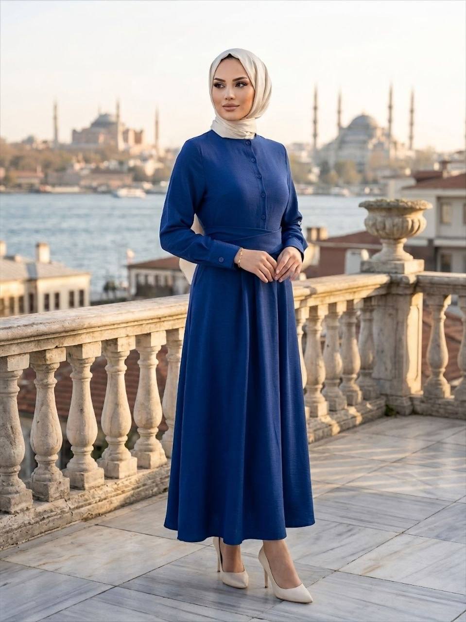 Elara Linen Summer Dress
