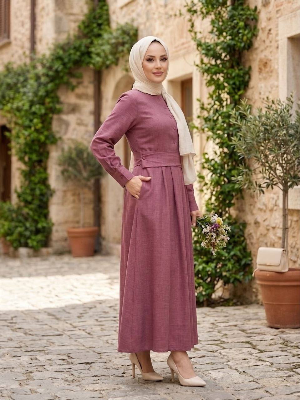 Elara Linen Summer Dress