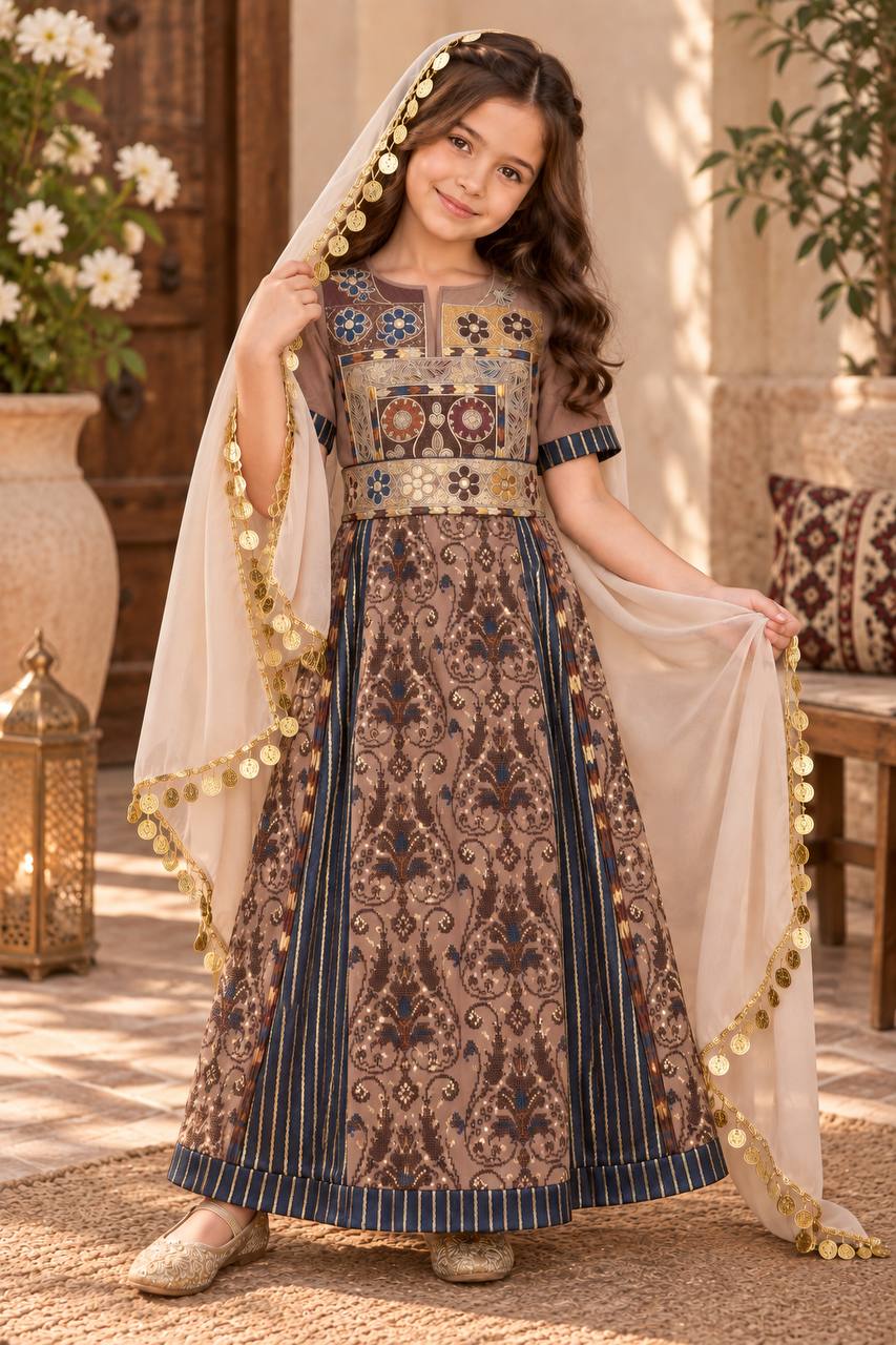 Layla Embroidered Girls’ Dress