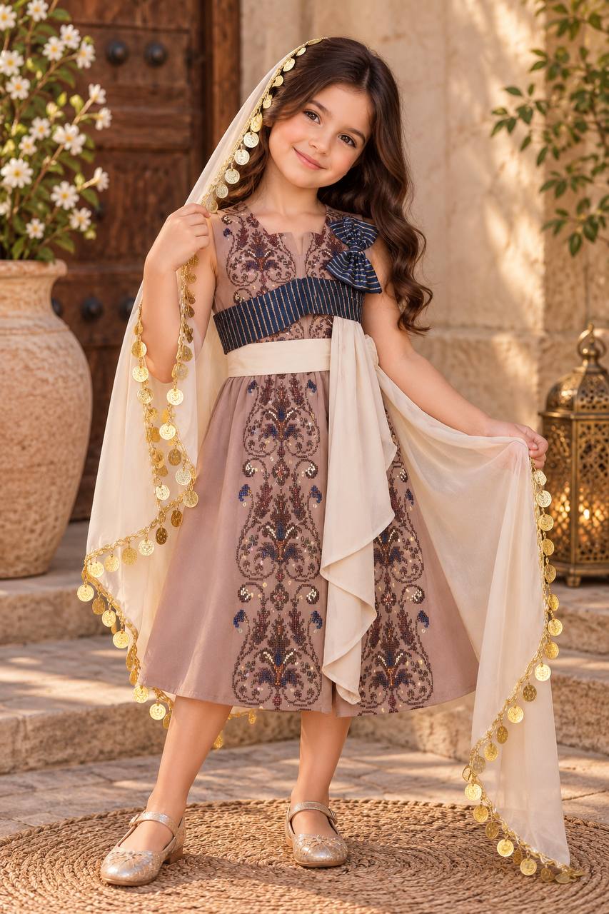 Mira Embroidered Girls’ Dress