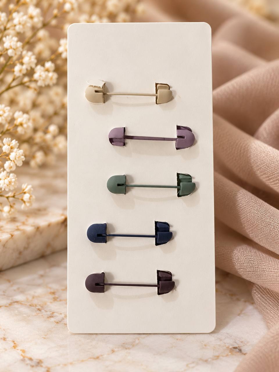 Pins Hijab Clips – 6-Piece Set