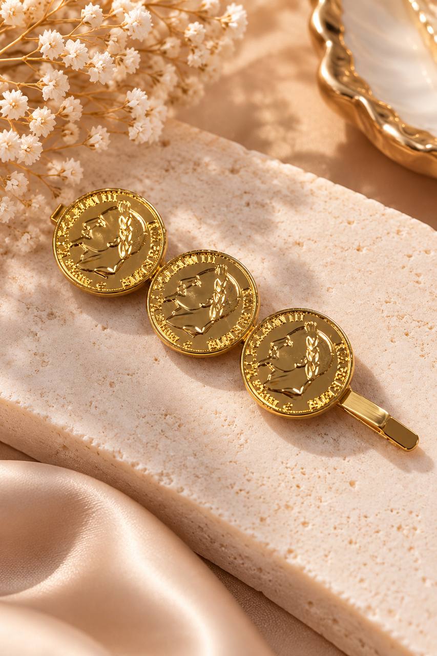 Zahra Vintage Coin Hair Clip