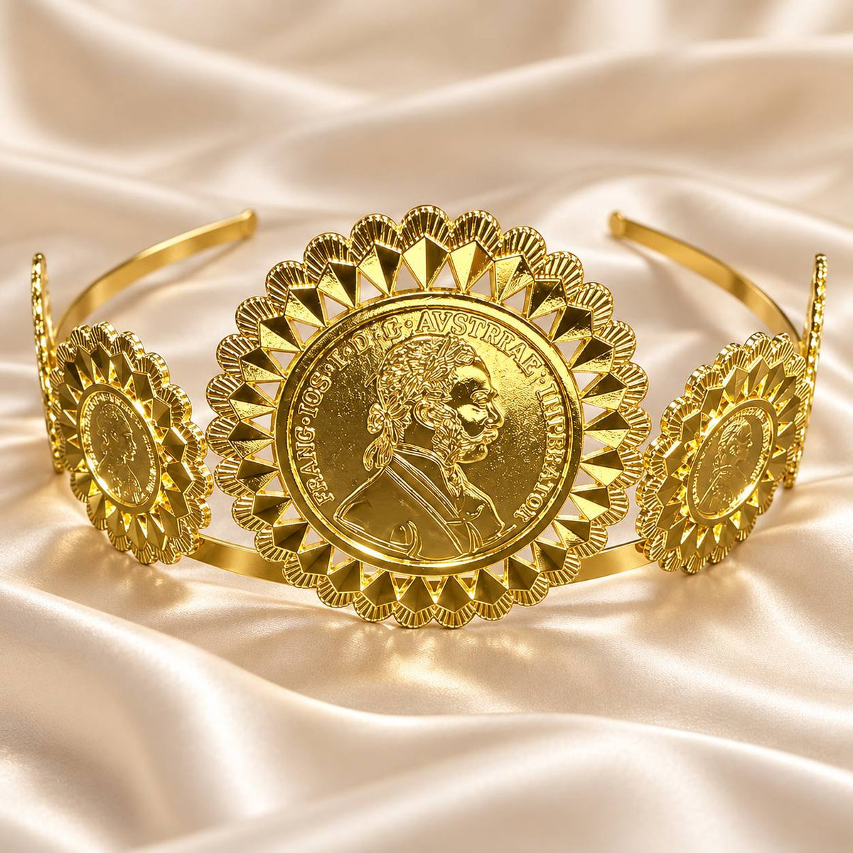 Lira Coin Tiara – Fashion Jewelry