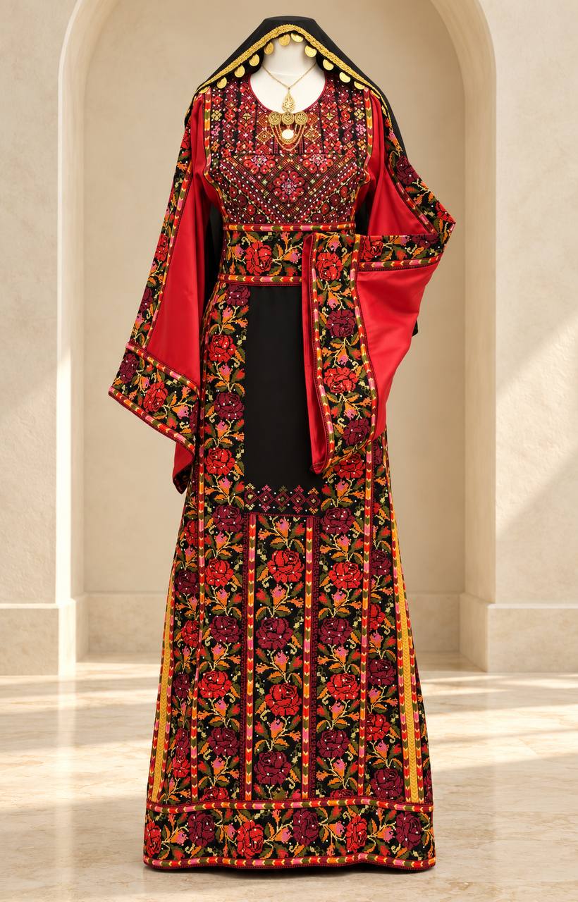 Jouri – Palestinian Floral Embroidered Thobe