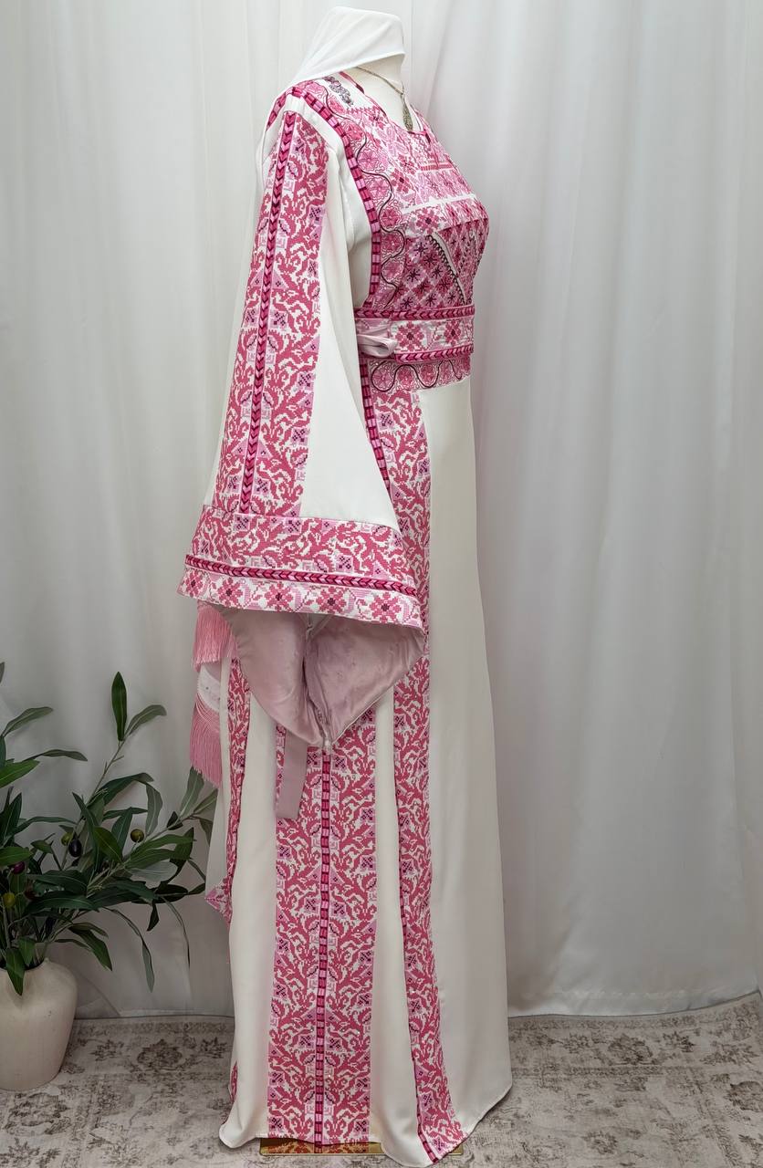 Bisan Palestinian Embroidered Thobe Set